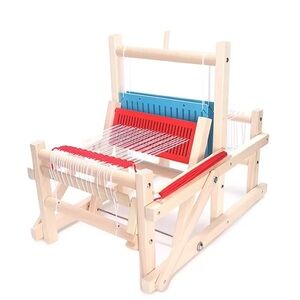 Beginner Rigid Heddle Weaving Loom, Portable- Folds Flat- Wooden W/ Extras! New!